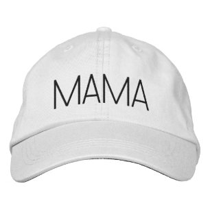 Cute Minimalist-Mamman Broiderade Hat Broderad Keps