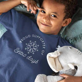 Cute Minimalist Modern Snö Days marin T Shirt