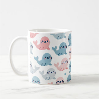 Cute Minimalist Mugg 🦭 💙 💗