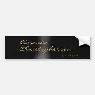 Cute Minimalist Plain Modern Calligrapy Black Bildekal