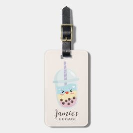Cute Minimalist Rainbow Boba Bubble Tea Bagagebricka