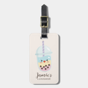 Cute Minimalist Rainbow Boba Bubble Tea Bagagebricka