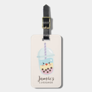 Cute Minimalist Rainbow Boba Bubble Tea Bagagebricka