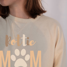 Cute Minimalist Rottweiler Hund Mamma T Shirt