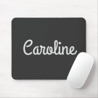 Cute Minimalist Script Typography Namn Black White