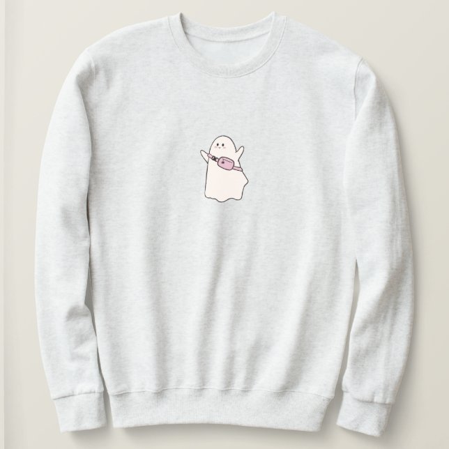 Cute Minimalist Spooky Coquette Halloween T Shirt (Design framsida)