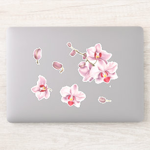 Cute Minimalist Watercolor orchid Klistermärken