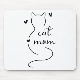 Cute Minimalistic Cat Mam Cat Mamma Kattunge Kitte Musmatta