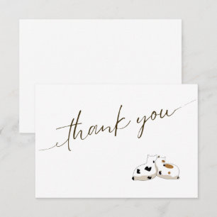 Cute minimalistic script par tack kort