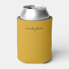 Cute Minimum Mustard Gult Monogram Namn