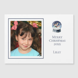 Cute Minimum One Photo jul Snö Globe