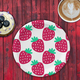 Cute Minimum Strawberry Mönster in Red and Grönt