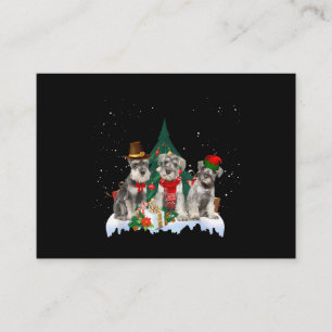 Cute Ministern Schnauzer - Julens Hund Visitkort