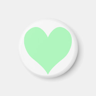 Cute Mint Grönt Heart Magnet
