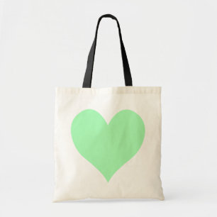 Cute Mint Grönt Heart Tygkasse