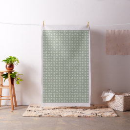 Cute Mint Grönt Löv Mönster Tyg