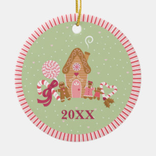 Cute Mint Rosa Gingertea Candy Ornament
