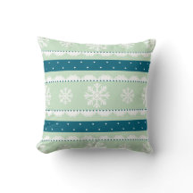 Cute Mint White Teal jul Snöflingor Mönster
