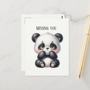 Cute Missa din panda björn Vykort