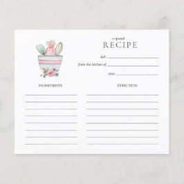 Cute mixer med tarm med redskap Recept Card