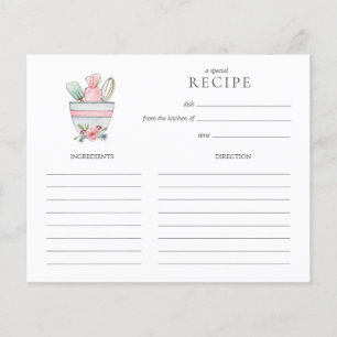 Cute mixer med tarm med redskap Recept Card