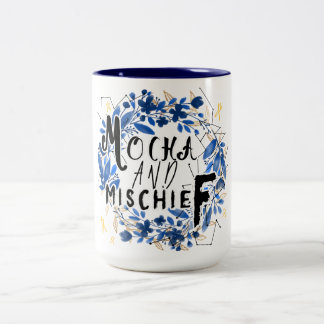 Cute Mocha och MisChief Quote Två-Tonad Mugg