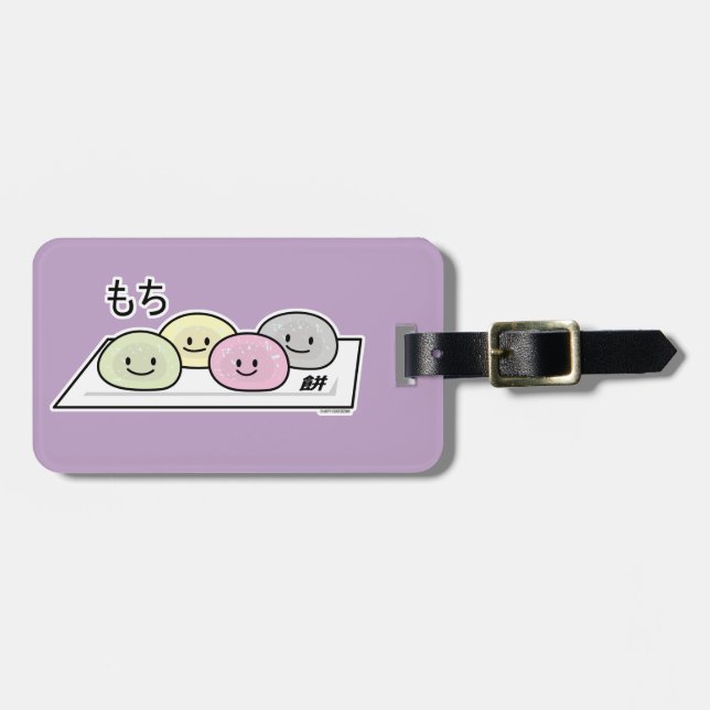 Cute Mochi glass ris tårta Japansk grönt te Bagagebricka (Horisontell Framsida)