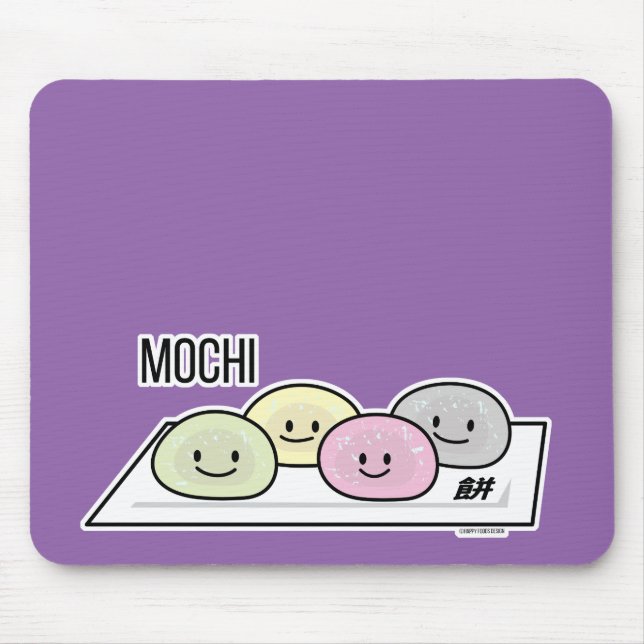 Cute Mochi glass ris tårta Japansk grönt te Musmatta (Framsidan)