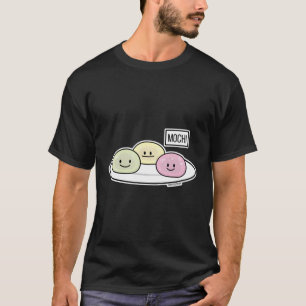 Cute Mochi Ice Cream Ris Cake Japansk Grönt Tea T Shirt