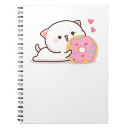 Cute Mochi Peach Cat Anteckningsbok
