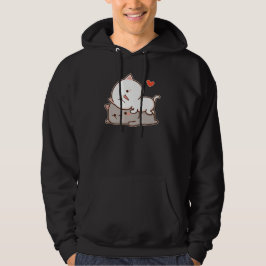 Cute Mochi Peach Cat Hoodie