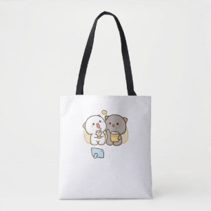 Cute Mochi Peach Cat Tygkasse