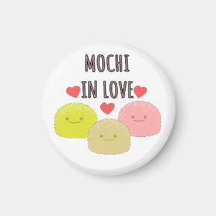 Cute Mochi Tecknad Teckning Magnet