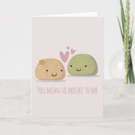 Cute Mochi Valentindagen Anteckningskort