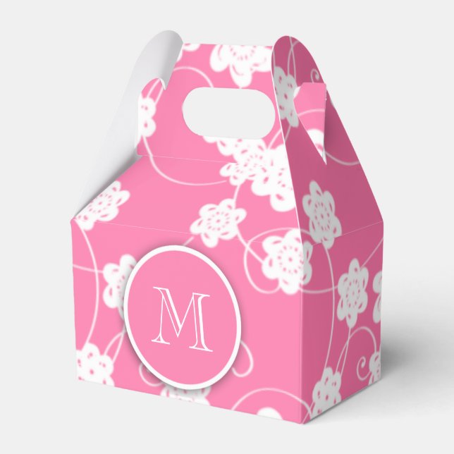 Cute Mod Rosa Flowers Mönster, din första  Presentaskar (Framsidan Sidan)