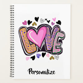 Cute Modern Artsy KÄRLEK - Alla hjärtans dag