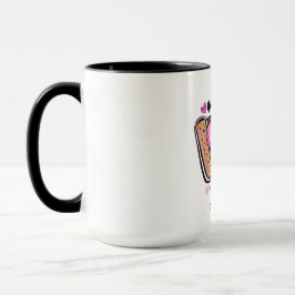 Cute Modern Artsy KÄRLEK - Alla hjärtans dag Mugg