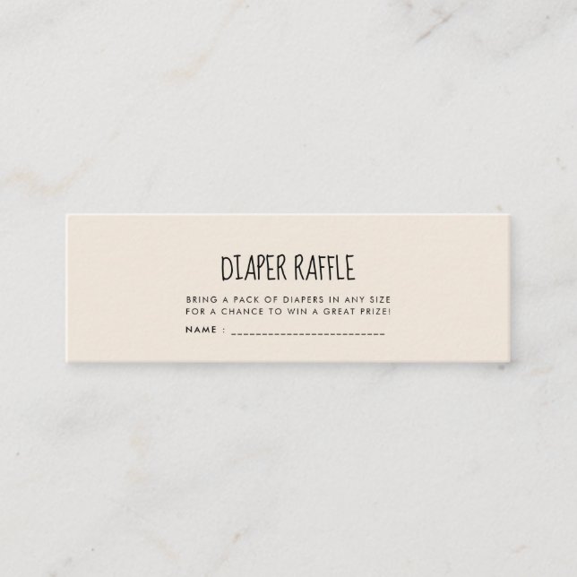 Cute modern Babyduschdagstidning, raffle biljett (Framsida)