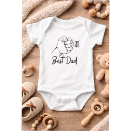 Cute Modern Best Dad  T Shirt