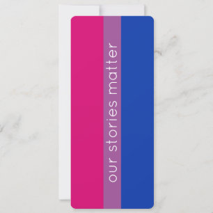 Cute Modern Bisexual Flagga LGBT-bokmärke