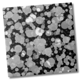 Cute Modern Black White Circles Polka Dot Mönster Kakelplatta