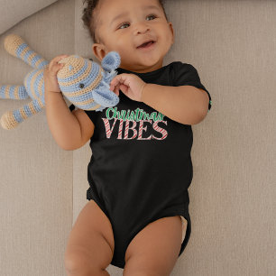 Cute Modern Candy cane jul Baby T Shirt