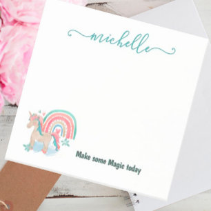 Cute Modern Chic Script Namn Post-it Block