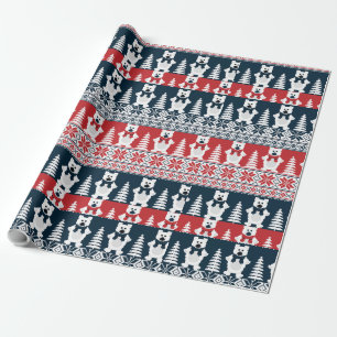Cute & Modern Christma Snögubbe Knitten Presentpapper