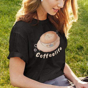 Cute & Modern Coffee Älskare T Shirt