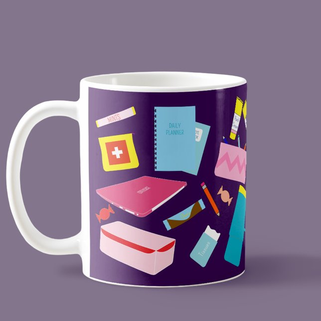 Cute Modern Colorful Teacher must-Haves Mugg (Teacher Mug)
