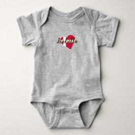 Cute Modern Danmark-Flagga eget namn T Shirt