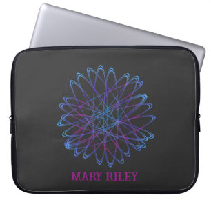 Cute Modern ditt namn - färgat Laptop sleeve