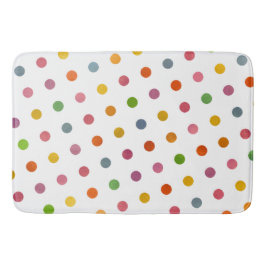 Cute Modern Elegant - enkelt flerfärgat Polka dots Badrumsmatta