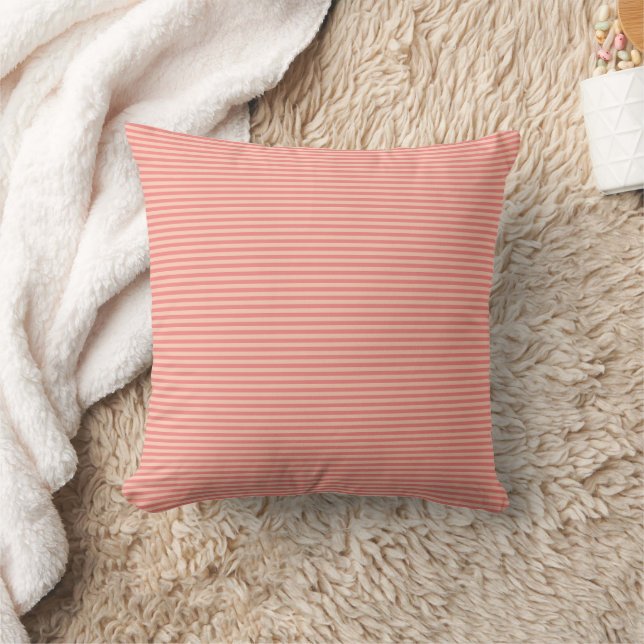 Cute Modern Elegant Peach Tones Rand-mall Kudde (Filt)